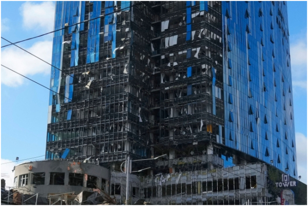 Russian Missile Attack Hits Samsung Building in Kyiv - Businesskorea