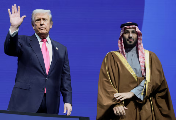 U.S. President Donald Trump and Crown Prince and Prime Minister Mohammed bin Salman of Saudi Arabia attend the U.S.-Saudi Investment Forum in Washington, D.C., U.S., Nov. 19, 2025. REUTERS